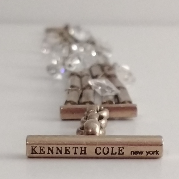 Vintage Kenneth Cole New York gold bar beaded bracelet - Picture 1 of 5